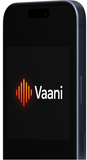 Vaani application on mobile phone